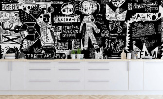 Black And White Graffiti Wallpaper