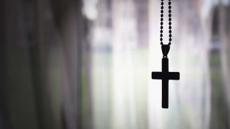 Black Rosary Cross Wallpaper