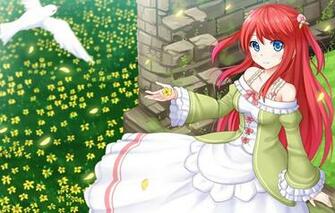 Wallpaper Girl Flowers Bird Petals Anime Art Re Zero Kara