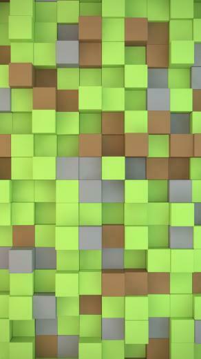 Minecraft Cubes iPhone 5s Wallpaper iPad