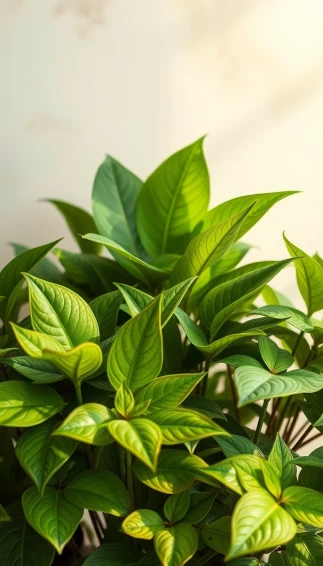 Pot Leaves Wallpaper