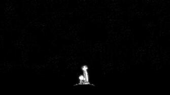 Stars Calvin And Hobbes Night Sky Wallpaper