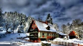 Winter Cabin Wallpaper Hq Desktop