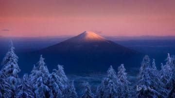 Winter Mount Fuji Bing Theme Wallpaper Pre 10wallpaper