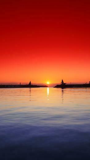 Beautiful Sunset Scenery Wallpaper iPhone