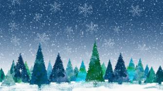 Wallpaper Christmas Decorations Trees