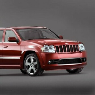 Red Jeep Grand Cherokee Wallpaper