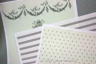 Themed Dolls House Wallpaper For Three Different Scales Of Dollhouse