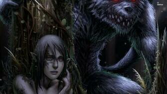 Elf And A Werewolf Wallpaper Fantasy