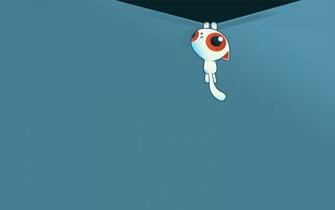 Funny Cat Creative Cartoon Wallpaper Magic4walls