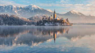 Lake Bled Photo Wallpaper