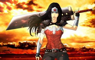 Wallpaper Sword Wonder Woman Fan Art Dc Comics