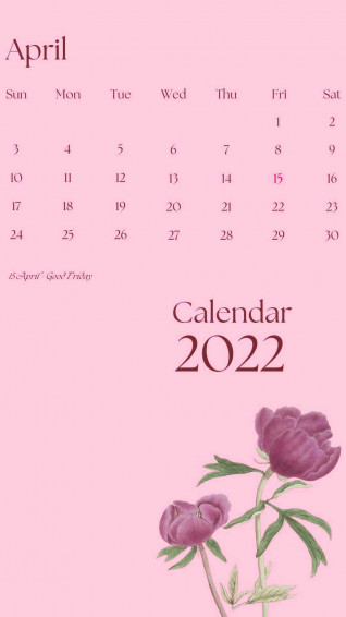 April Calendar Wallpaper