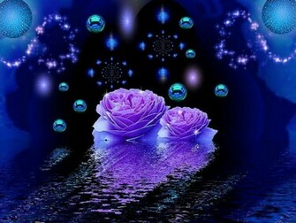 Lap Top Valley Purple Roses Wallpaper