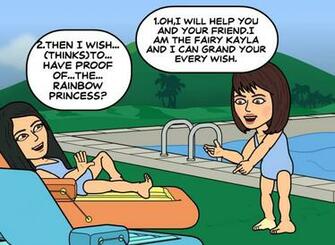 Rainbow Princess Bitstrips Photo