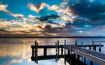 Mac Wallpaper Architecture Sky Sunset Pier Sunrise Birds
