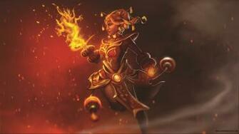 Lina Dragonfire Set Background For Pc Laptops Dota Wallpaper