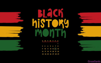 February Black History Month Desktop Calendar