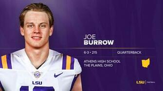 Football Signs Graduate Transfer Qb Joe Burrow Lsu Tigers