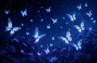 Night Butterfly Wallpaper