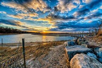 Wallpaper Stony Brook Harbor Long Island New York