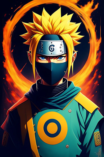 Cadmus Uzumaki Naruto Samurai Japanese Soldier Yellow Hair