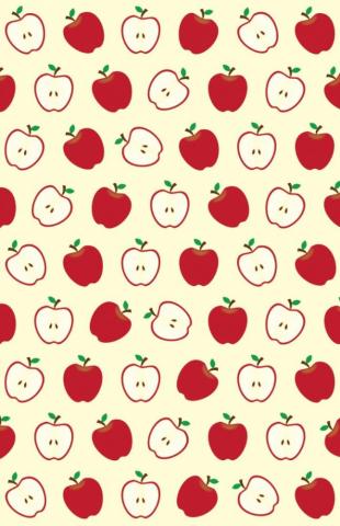 Cute Apple Picture Pattern Uploaded By Naty On We Heart It