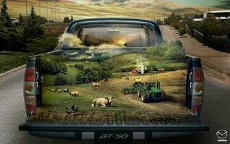 Farm Wallpaper Mazda Bt iPhone