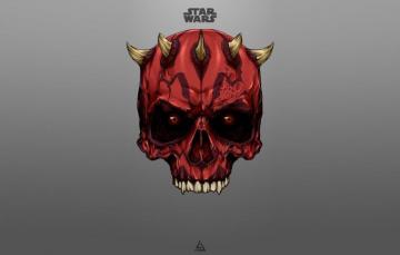 Wallpaper Minimalism Figure Star Wars Dark Background Darth