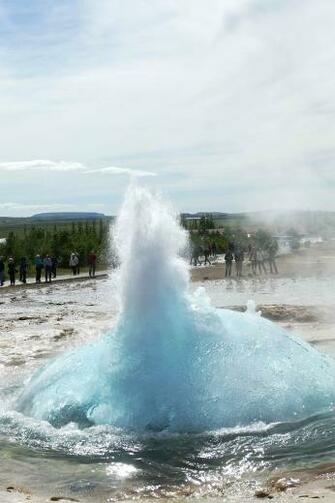 HD Wallpaper Geyser Iceland Fountain Landscape Water Nature