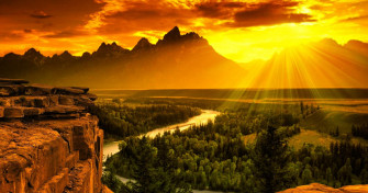 Mountain Sunset 4k Wallpaper