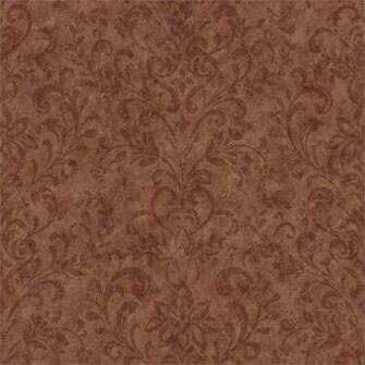 Burgundy Country Damask Wallpaper Rustic Primitive