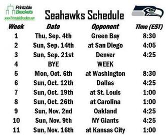Seattle Seahawks Schedule HD Photo Galeries Best Wallpaper