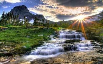 S Of The Waterfall Desktop Wallpaper Landscape