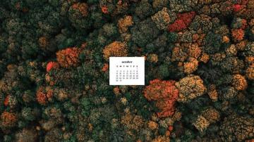 October Wallpaper Desktop Phone Calendars