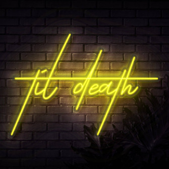 Light Bulb Neon Yellow Wallpaper