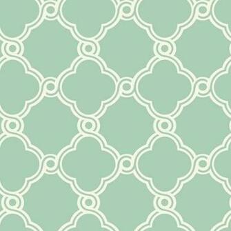 Interior Place Teal White Ap7493 Open Trellis Wallpaper