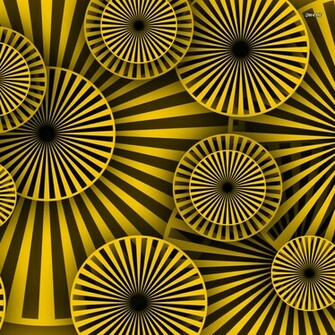 Hypnotic Rays On Circles Wallpaper Abstract