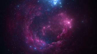 Space Pink Stars 4k Wallpaper HD Digital Universe