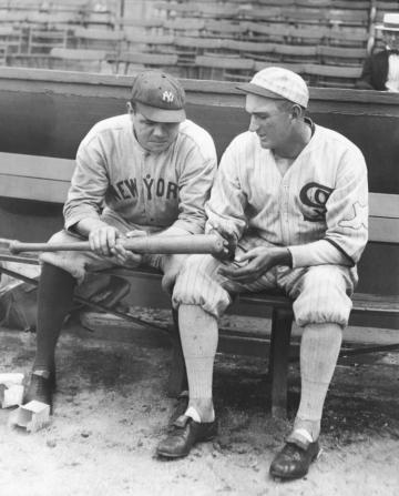 File Babe Ruth And Shoeless Joe Jpg