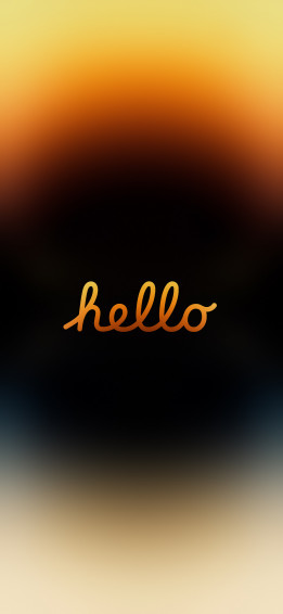 Hello iPhone Wallpaper