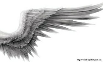 Wallpaper White Angel Wings Background