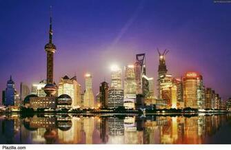 Pudong Skyline Shanghai China Plazilla