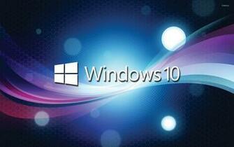 Windows White Text Logo Over The Blue Cuves Wallpaper Computer
