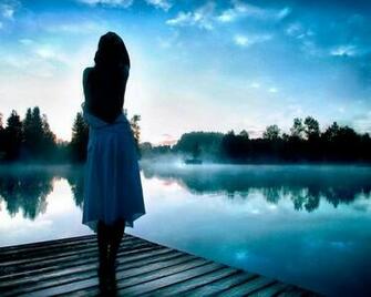 Blue Nature Mist Wallpaper Desktop
