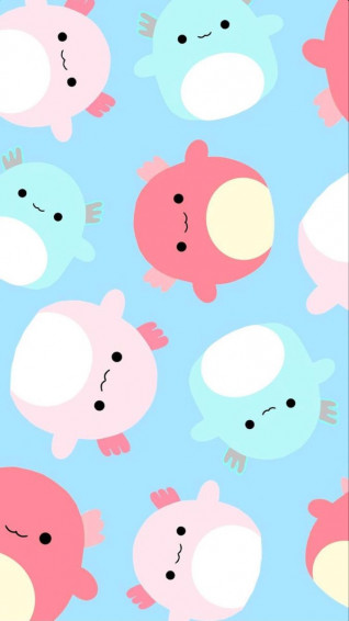 Axolotl Squishmallow Wallpaper Cute Fall