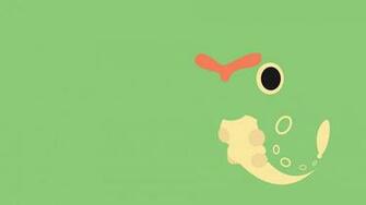 Minimalism Green Pokemon Weedle Wallpaper HD Desktop