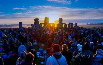 Windows Bing Themes Stonehenge Sightseers Widescreen HD Wallpaper