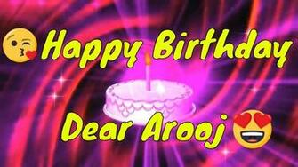 Happy BirtHDay Arooj Whatsapp Status Saima Song