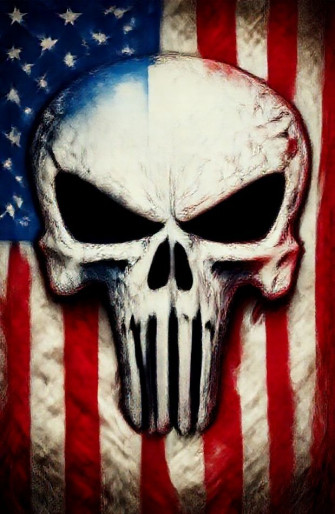 American Flag Punisher Skull Wallpaper